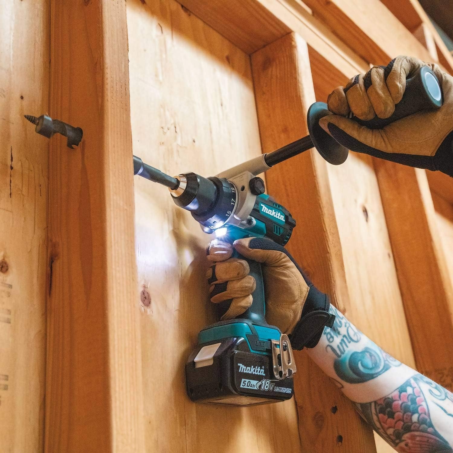 image:imageMakita XT288T 18V LXT LithiumIon Brushless Cordless 2Pc Combo Kit 50Ah Brushless motor 2100 RPM 1600 inlbCombo Kit