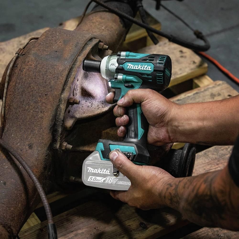 image:imageMakita XWT16Z 18V LXT LithiumIon Brushless Cordless 4Speed 38 Sq Drive Impact Wrench wFriction Ring Anvil Tool Only