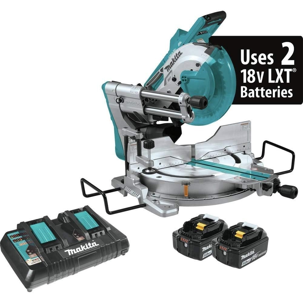 image:imageMAKITA 18V X2 LXT LithiumION 36V BRUSHLESS Cordless 10 in DualBevel Sliding Compound M