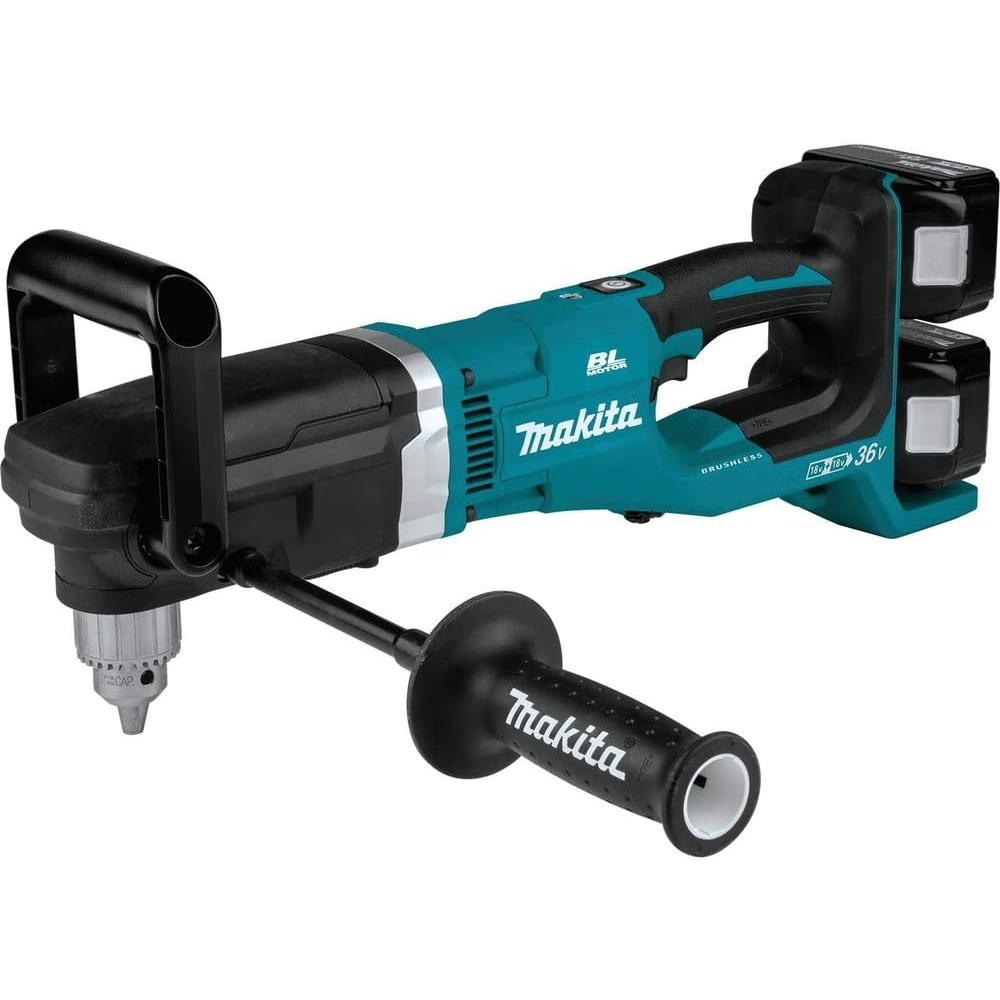 image:imageMakita XAD03Z 18V X2 LXT LithiumIon 36V Brushless Cordless 12 Right Angle Drill Tool OnlyKit w two 50Ah batteries