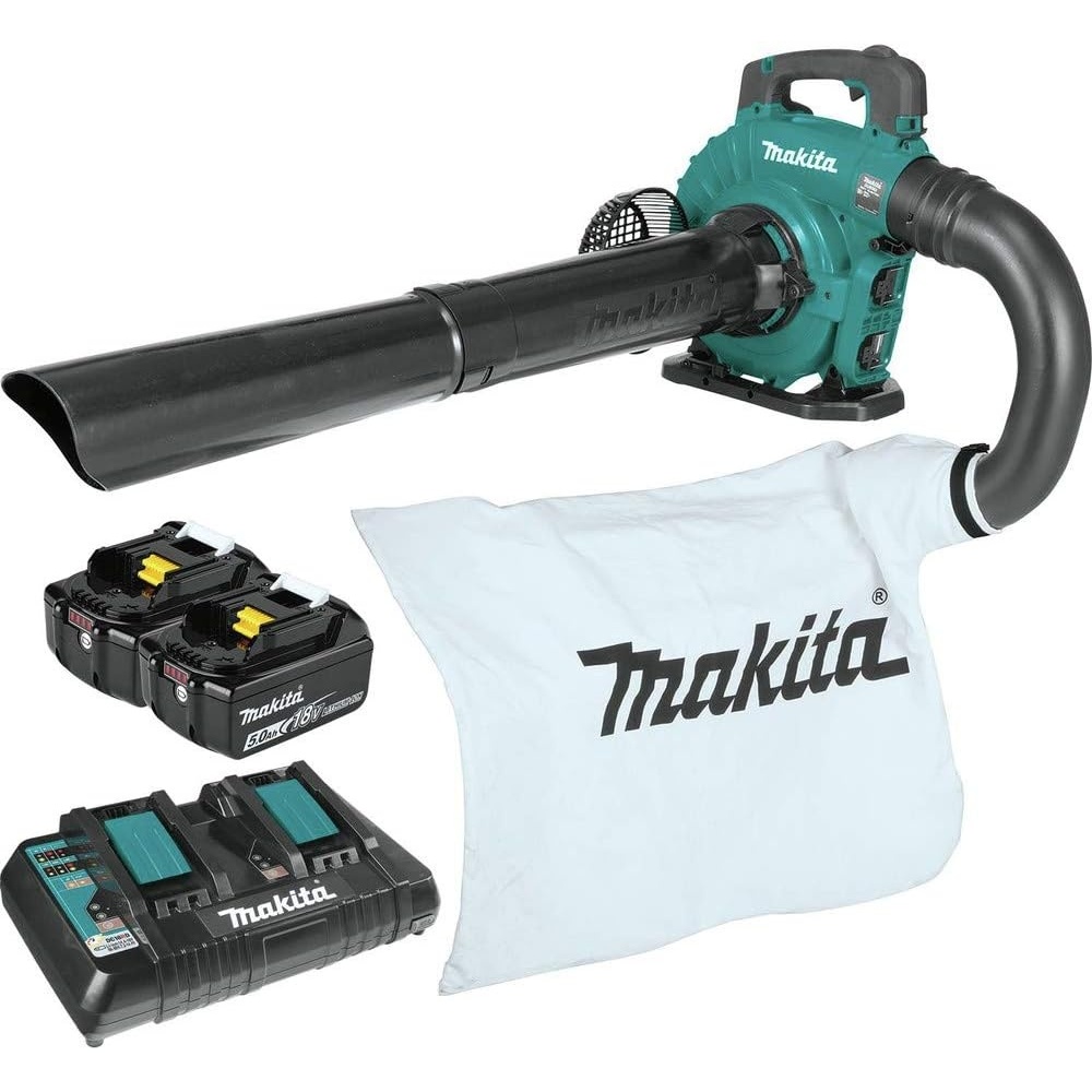 image:imageMakita XBU04PTV 36V 18V X2 LXT Brushless Blower Kit with Vacuum Attachment Kit 50AhBlower Kit w Vac Attach