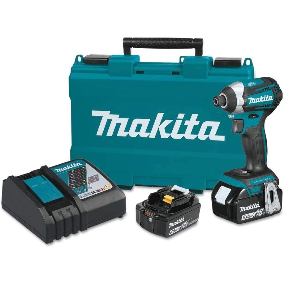 image:imageMakita XDT14T 18V LXT LithiumIon Brushless Cordless QuickShift Mode 3Speed Impact Driver Kit 50AhOne Size