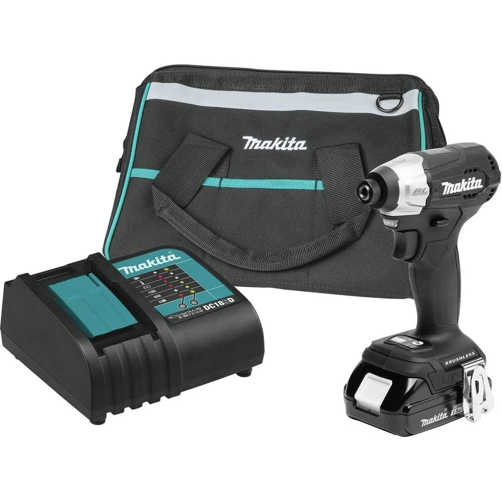 image:imageMakita XDT18SY1B 18V LXT LithiumIon SubCompact Brushless Cordless Impact Driver Kit 15Ah
