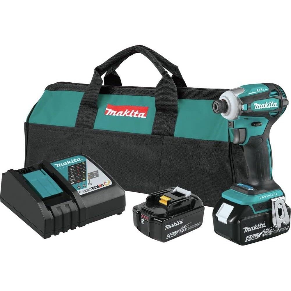 image:imageMakita XDT19T 18V LXT LithiumIon Brushless Cordless QuickShift Mode 4Speed Impact Driver Kit 50Ah