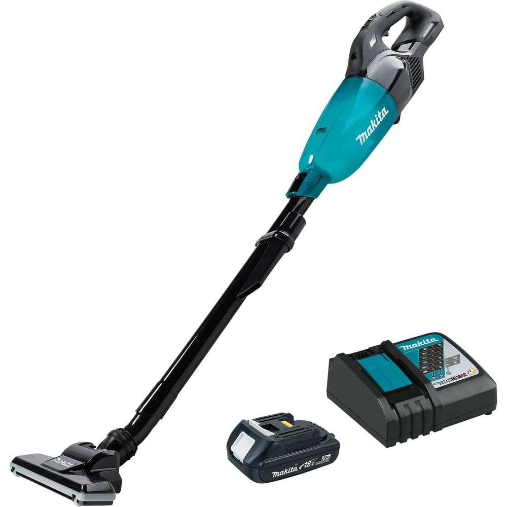 image:imageMakita XLC08R1B 18V LXT Lithiumion Compact Brushless Cordless Vacuum Kit Trigger wLock 20Ah