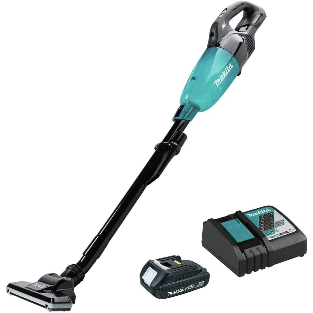 image:imageMakita XLC09R1B 18V LXT Lithiumion Compact Brushless Cordless 4Speed Vacuum Kit wPush Button 20Ah