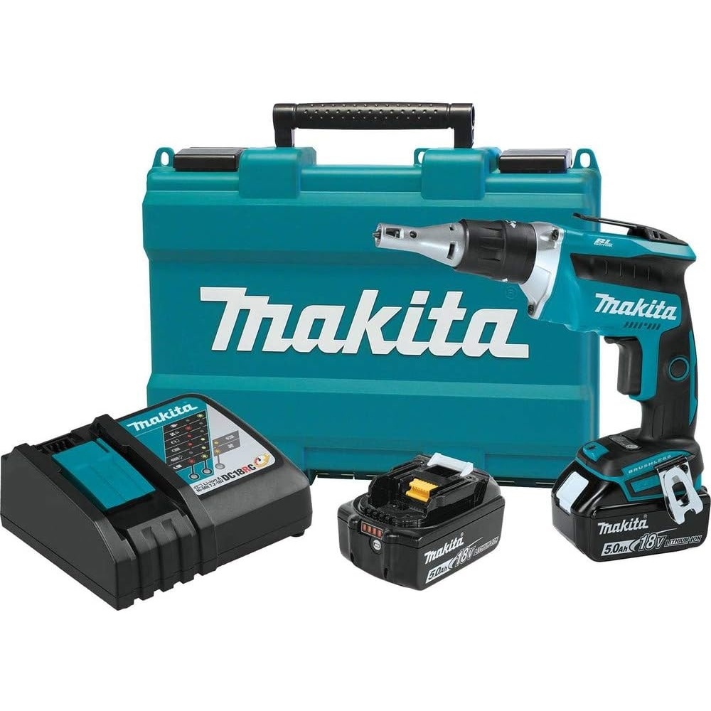 image:imageMakita XSF03T 18V LXT LithiumIon COMPACT Brushless Cordless Drywall Screwdriver Kit 50AhKit 50Ah