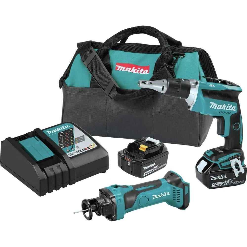 image:imageMakita XT255T 18V LXT LithiumIon Cordless 2Pc Combo Kit 50AhDrywall Combo Kit