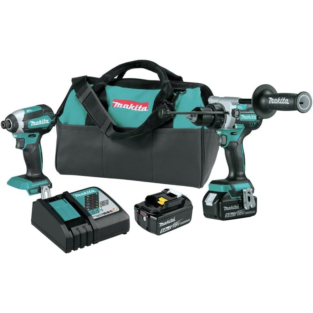 image:imageMakita XT291T 18V LXT LithiumIon Brushless Cordless 2Pc Combo Kit 50AhKit Only