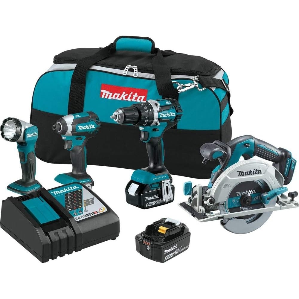 image:imageMakita XT446T 18V LXT LithiumIon Brushless Cordless Combo Kit 4 Piece