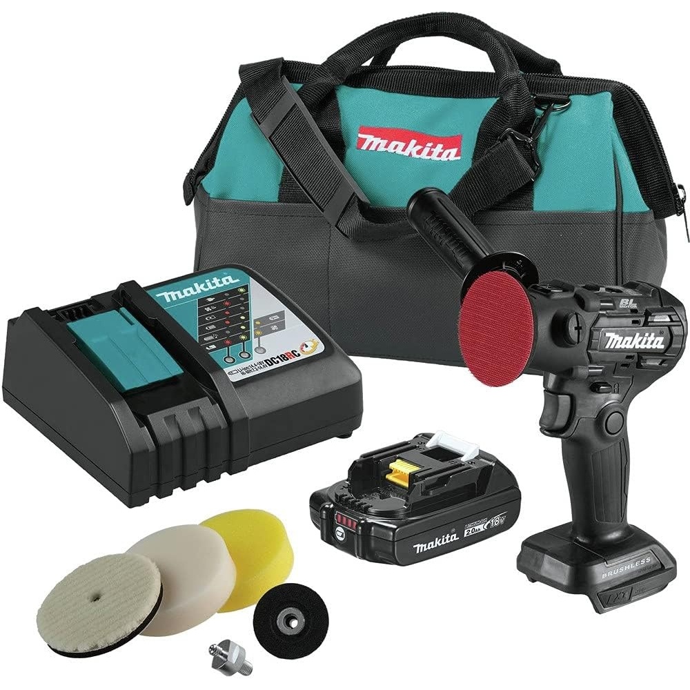 image:imageMakita XVP01R1B 18V LXT LithiumIon SubCompact Brushless Cordless 3 Polisher  2 Sander Kit 20Ah
